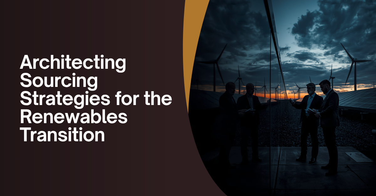 Architecting Sourcing Strategies for the Renewables Transition
