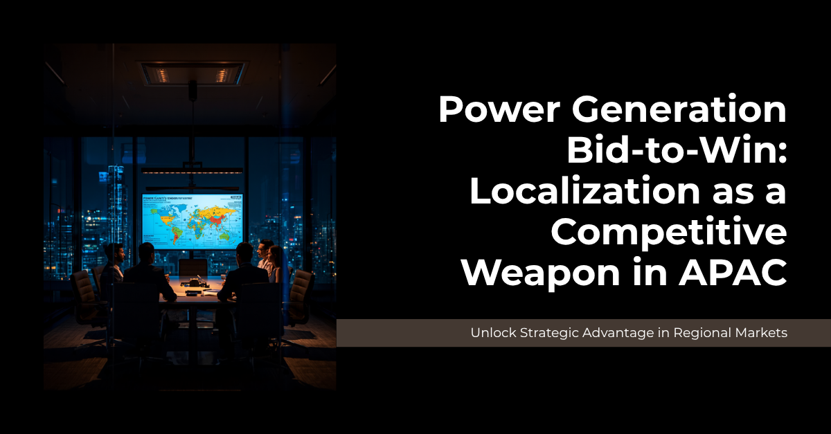 Power Generation Bid-to-Win: Localization as a Competitive Weapon in APAC